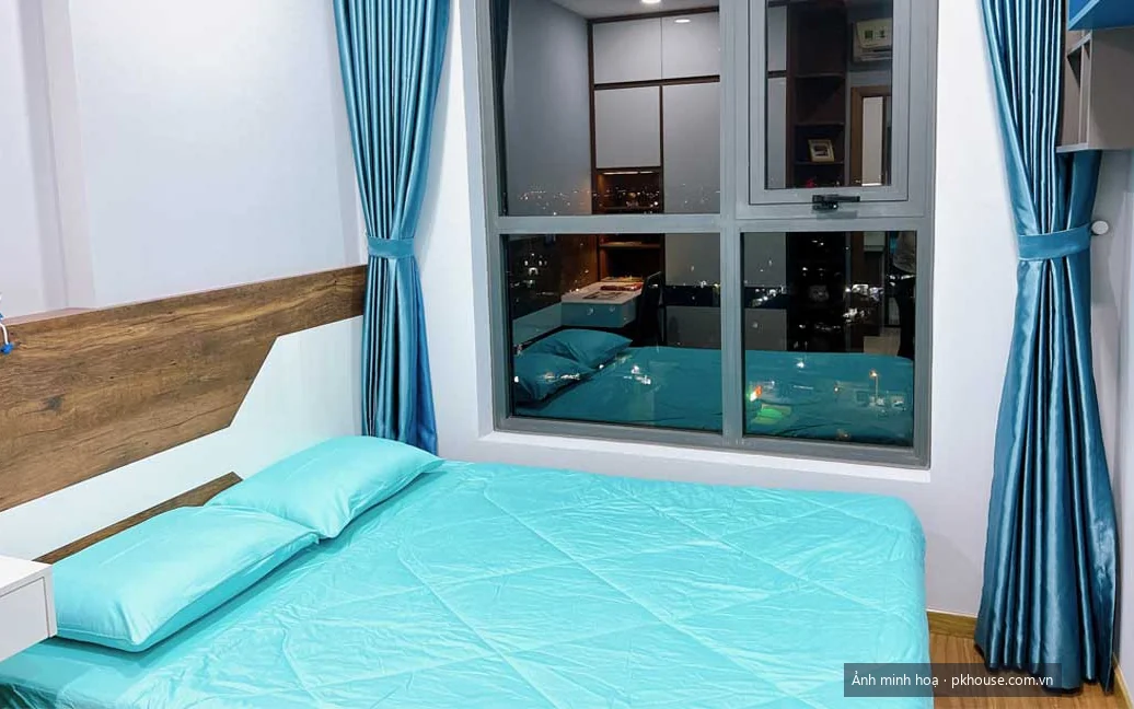 Phòng ngủ căn hộ mẫu dự án Bcons Bee