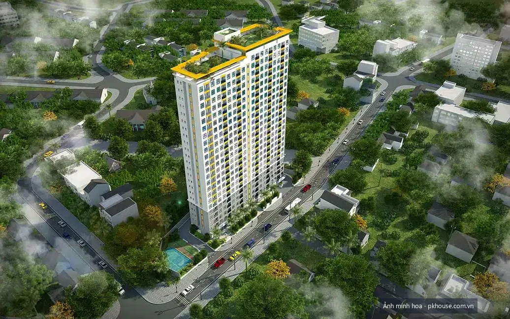 Phối cảnh tổng thể khu căn hộ dự án Bcons Bee