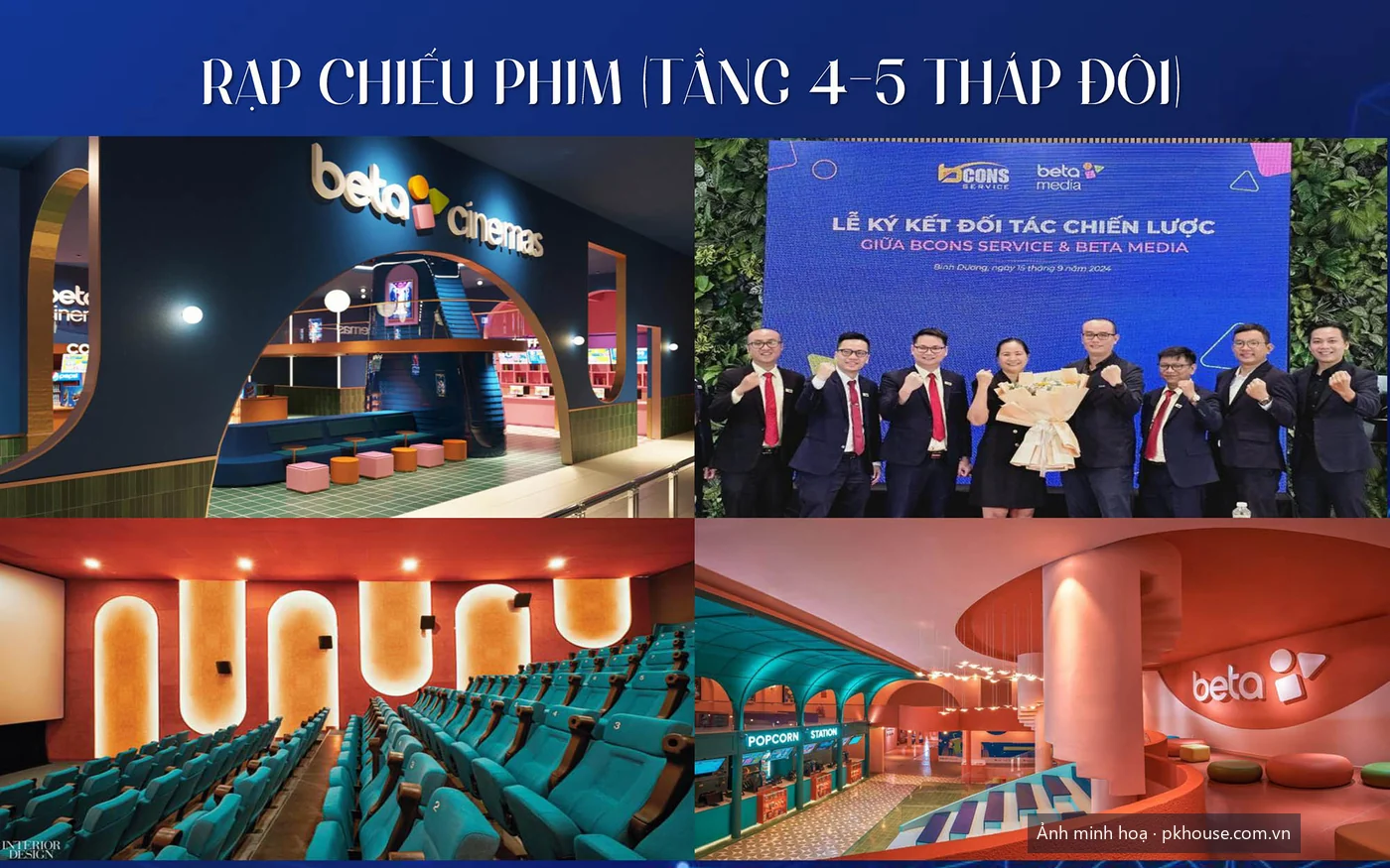 Phối cảnh rạp chiếu phim trong khu dự án Bcons Center City