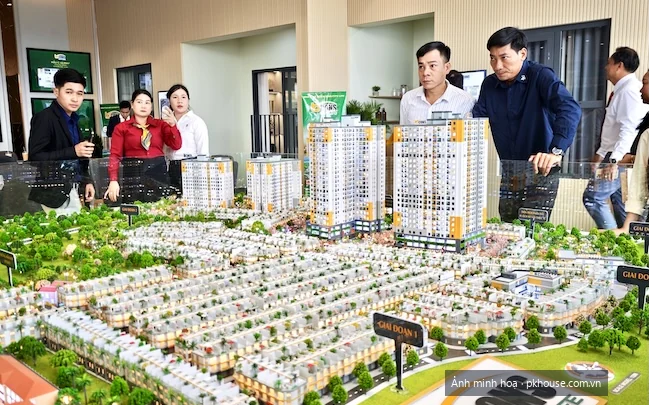 Mô hình quy hoạch tổng thể khu đô thị 15 ha dự án Bcons City Life Nhà Ở Xã Hội