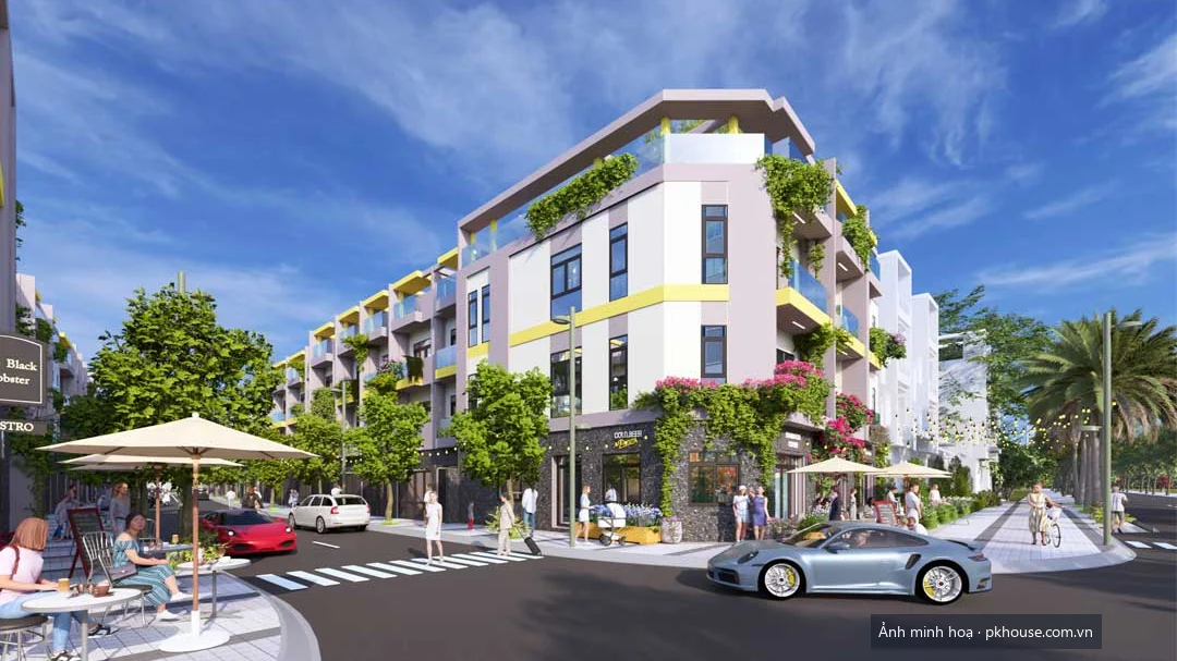 Phối cảnh tổng thể khu nhà phố dự án Bcons Eden Park