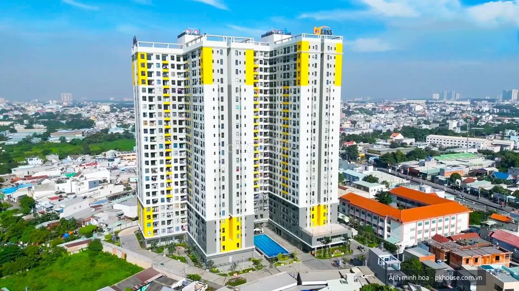 Ảnh thực tế toà nhà đã bàn giao nhìn từ trên cao dự án Bcons Green View