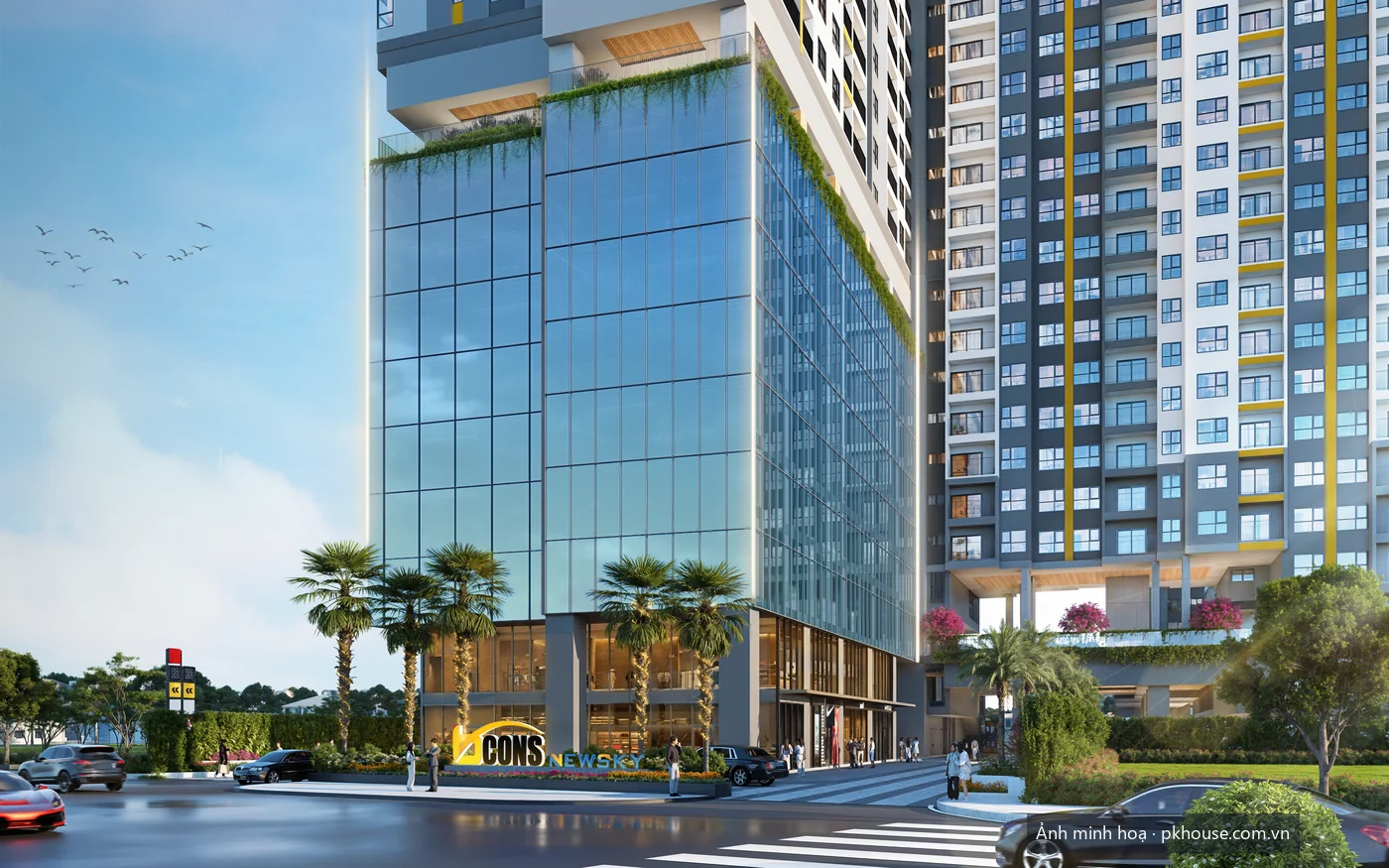 Phối cảnh nội thất căn hộ mẫu dự án Bcons New Sky