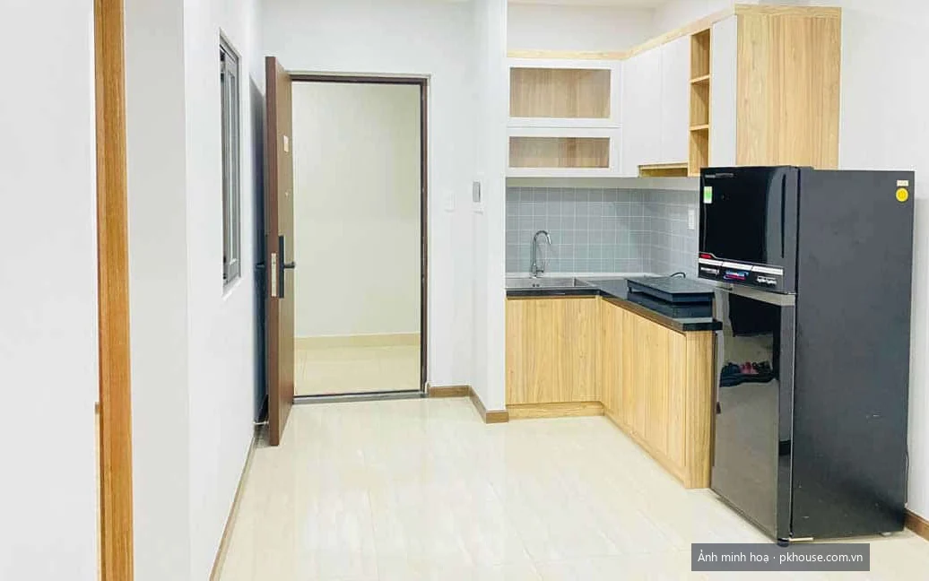 Ảnh thực tế khu bếp căn hộ dự án Bcons Plaza