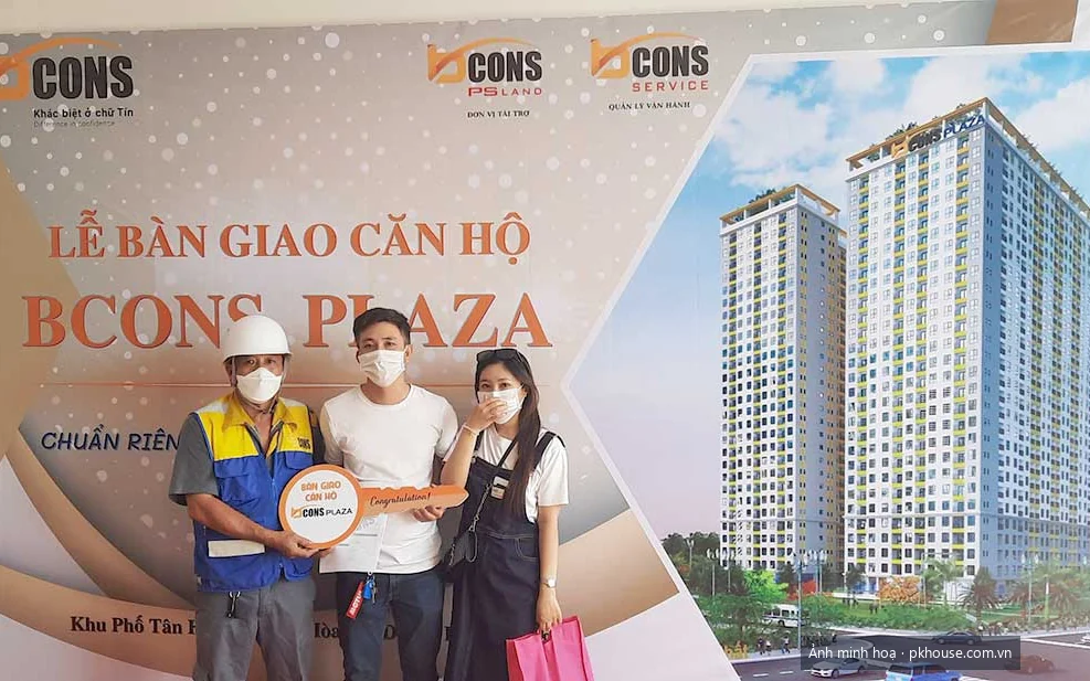 Ảnh thực tế lễ bàn giao căn hộ tháng 12/2022 dự án Bcons Plaza
