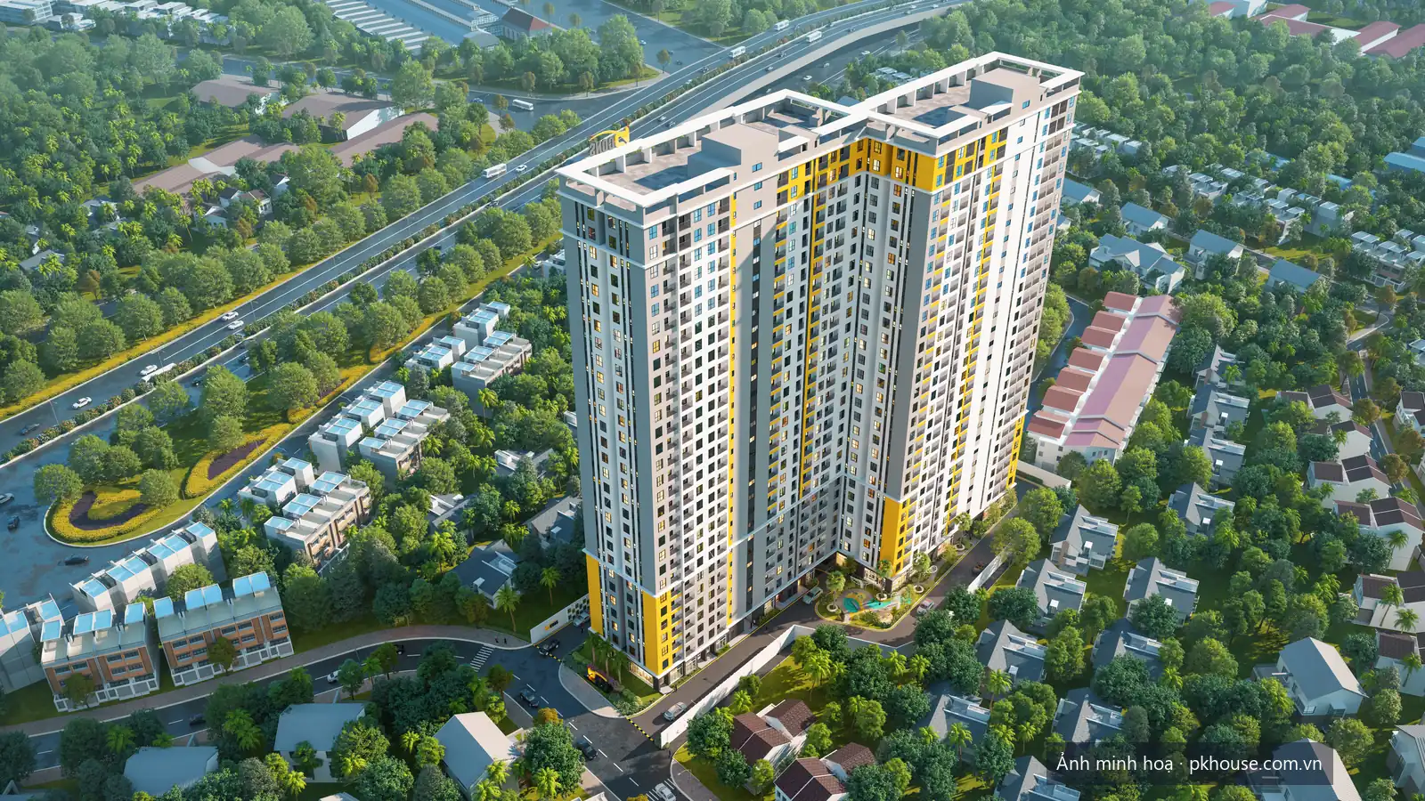 Phối cảnh tổng thể dự án dự án Bcons Polygon