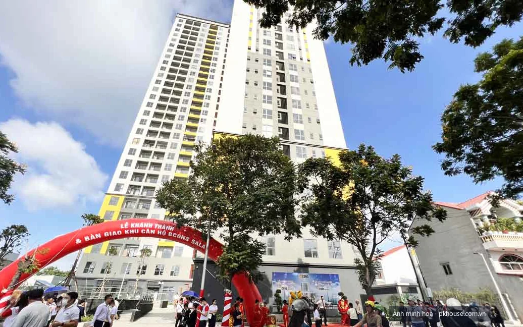 Ảnh thực tế lễ bàn giao căn hộ tháng 8/2023 dự án Bcons Sala