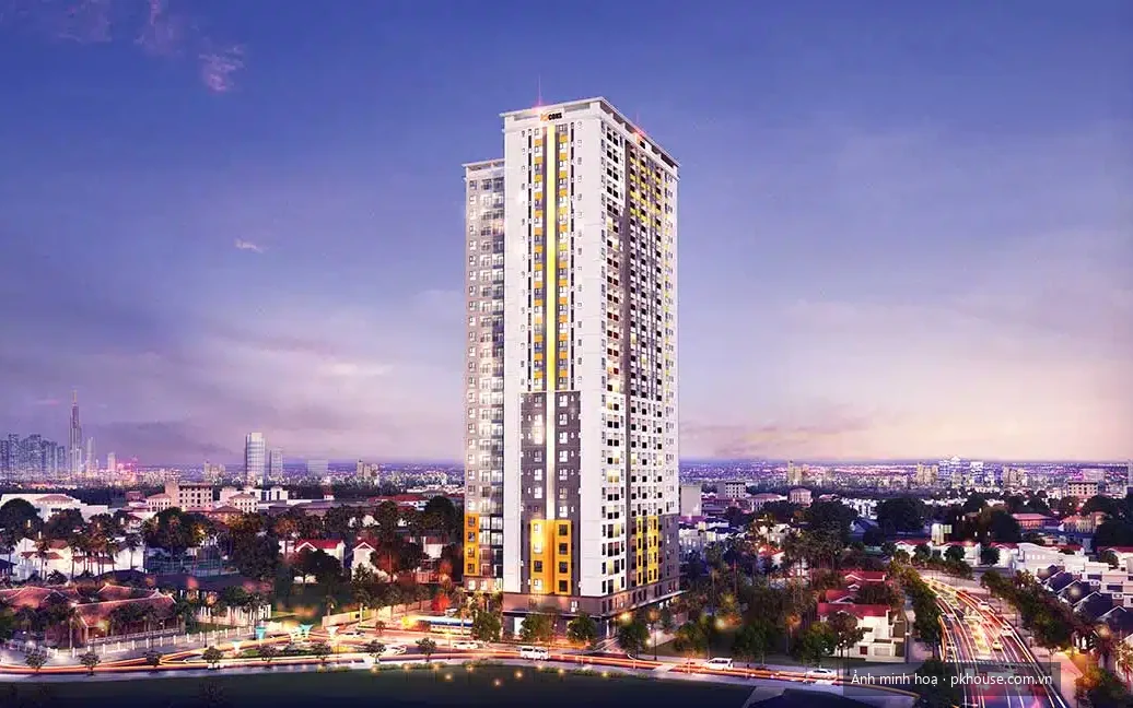 Phối cảnh tổng thể nhìn từ trên cao dự án Bcons Sala