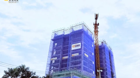 Ảnh tiến độ thi công dự án Bcons Asahi chụp tháng 7 năm 2026