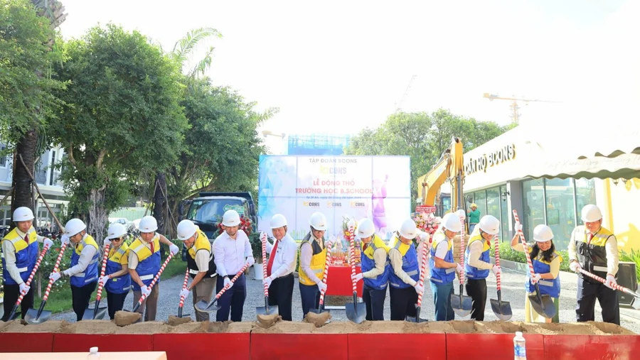 Phối cảnh trường liên cấp B.School trong khu Bcons City