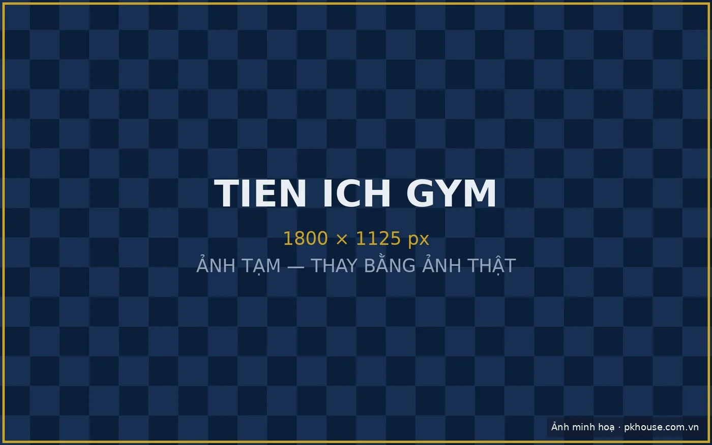 Phòng gym tại khối đế dự án Metro Garden