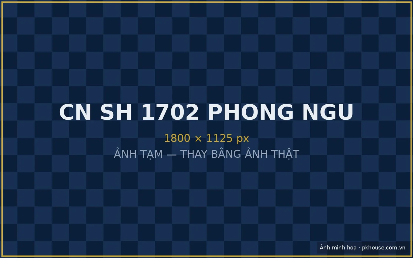 Phòng ngủ chính căn hộ Sky Horizon nhìn ra thành phố